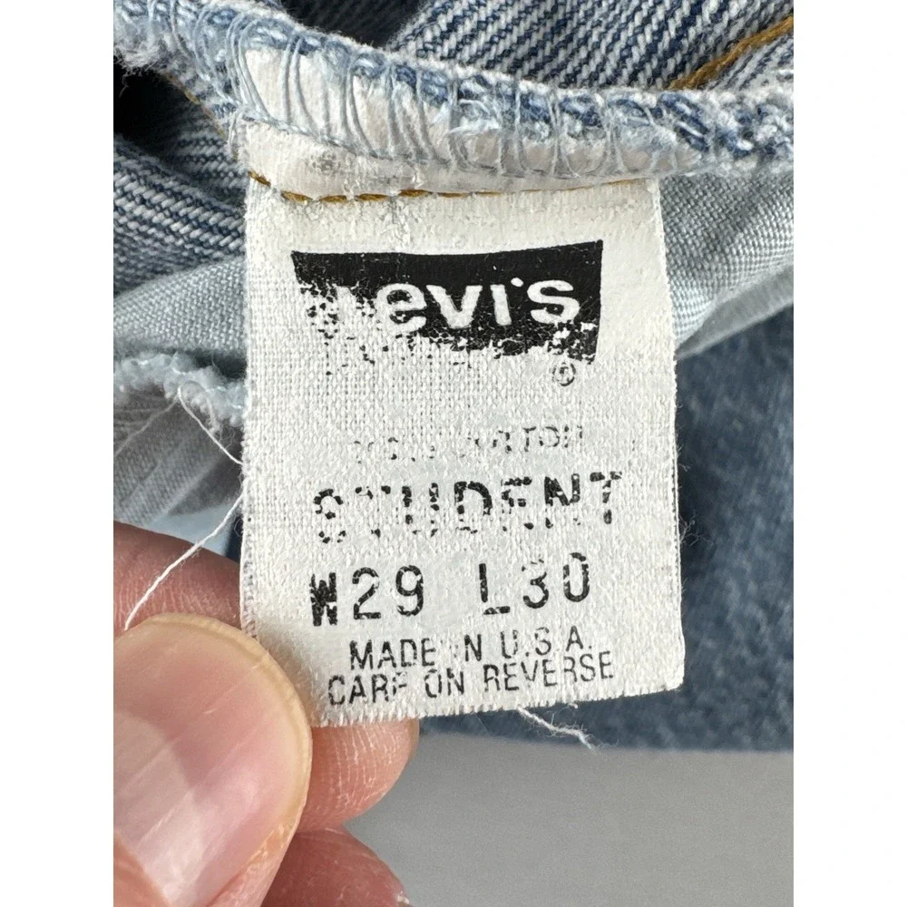Vintage 90s Levis 550 Orange Tab Jeans USA Made Relaxed Fit 29x30 Student